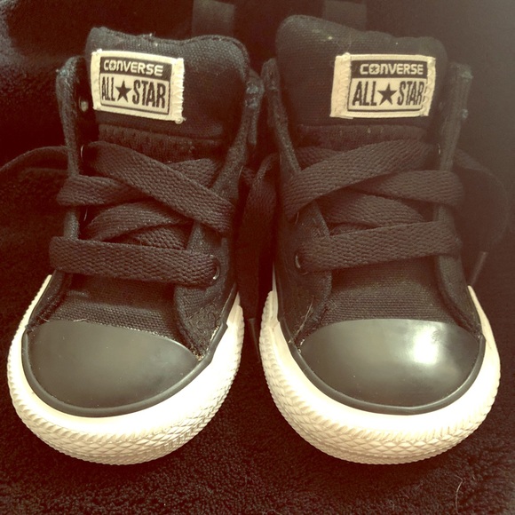 toddler converse black high tops